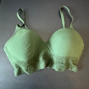 NATORI Bliss Perfection Contour Soft‎ Cup Bra Lace Trim Adjustable 34D Wireless